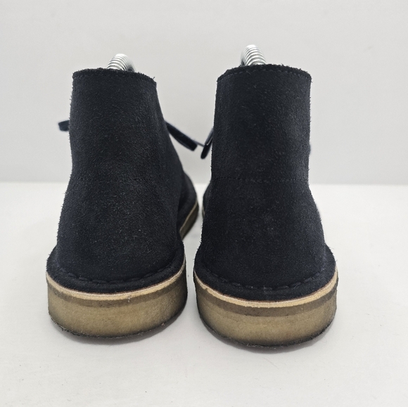 Clarks | Bushacre 2 navy classic granola gumsole booties shoes | WMS 7 - Picture 8 of 12